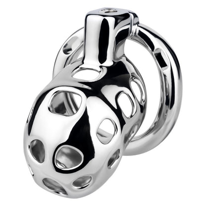 Breathable Aluminum Chastity Cage | Lightweight Mirror Polished Metal Chastity Device