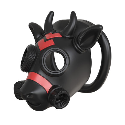 Gas Mask Bull Chastity Cage