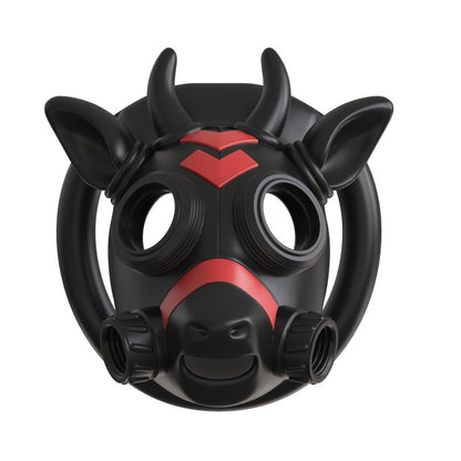 Gas Mask Bull Chastity Cage