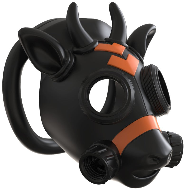 Gas Mask Bull Chastity Cage
