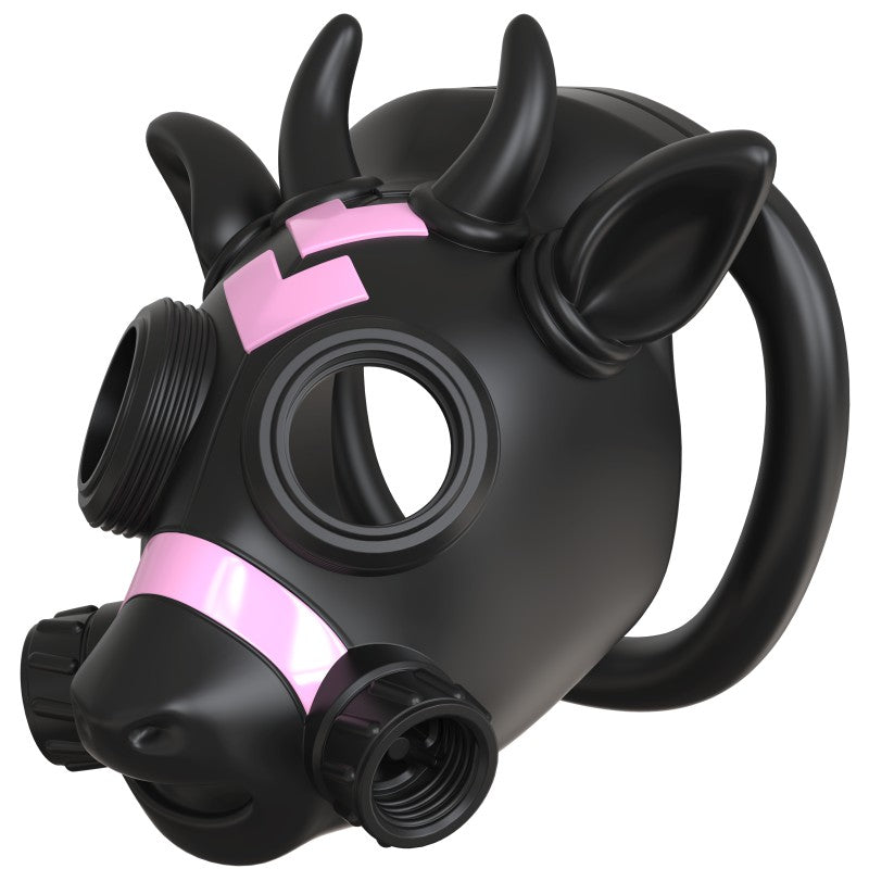 Gas Mask Bull Chastity Cage