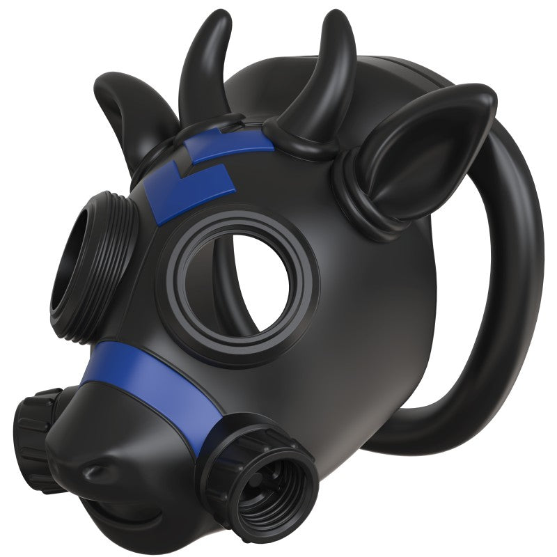 Gas Mask Bull Chastity Cage