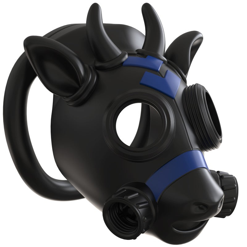 Gas Mask Bull Chastity Cage