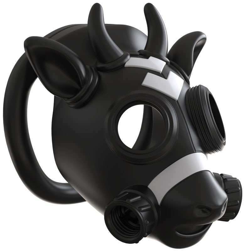 Gas Mask Bull Chastity Cage