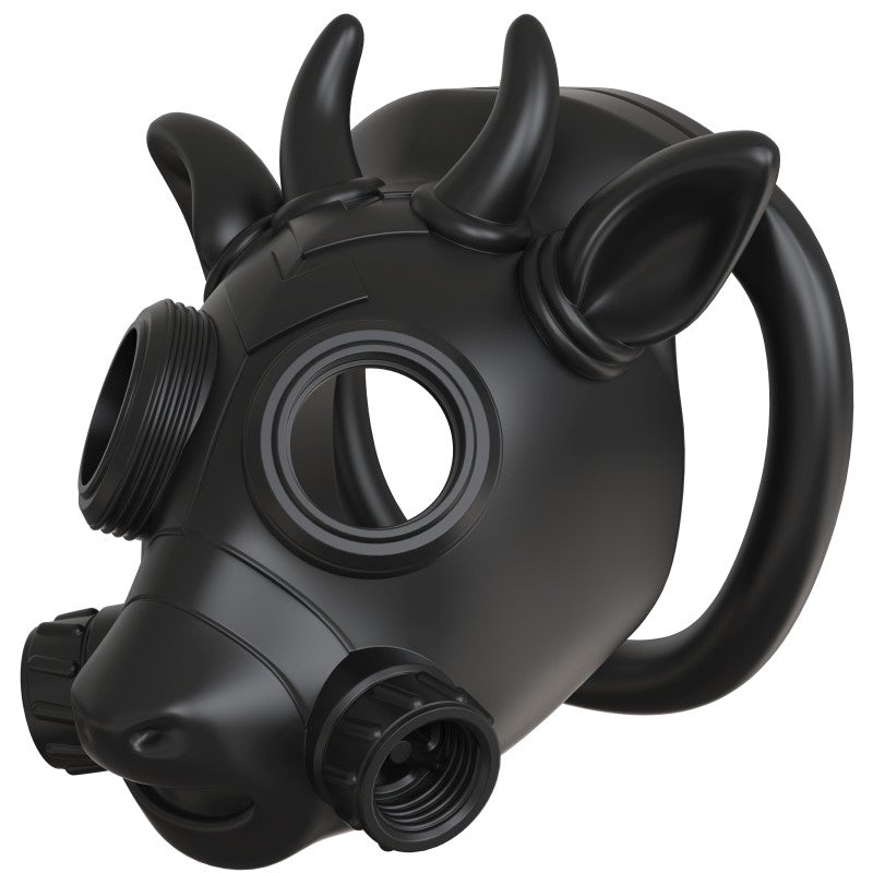 Gas Mask Bull Chastity Cage