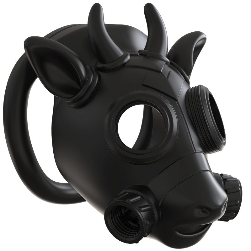 Gas Mask Bull Chastity Cage