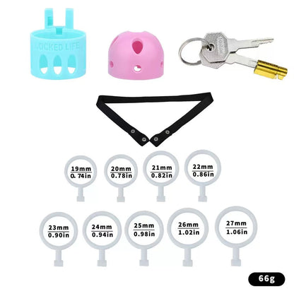 Ringless Male Chastity Cage – Coronal Sulcus Lock Design | Clasp-Free Chastity Cage