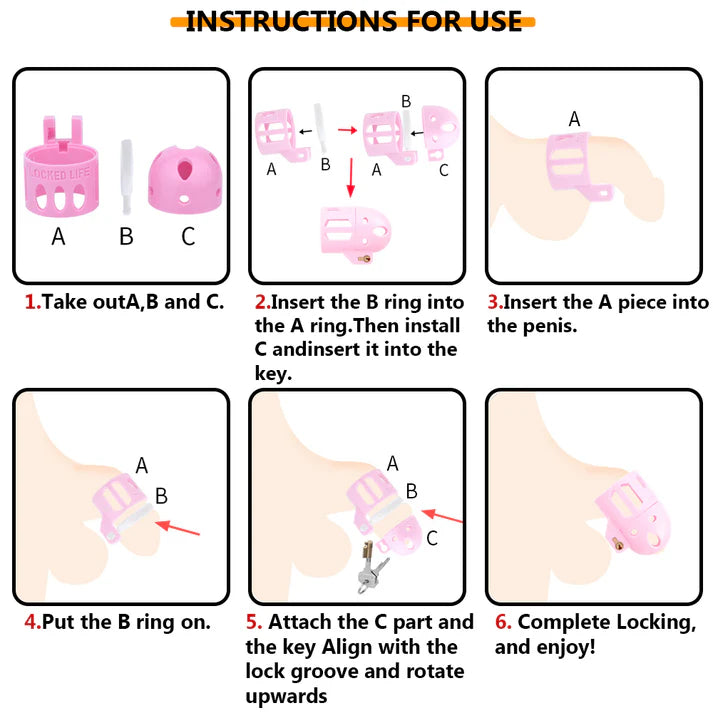 Ringless Male Chastity Cage – Coronal Sulcus Lock Design | Clasp-Free Chastity Cage