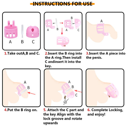 Ringless Male Chastity Cage – Coronal Sulcus Lock Design | Clasp-Free Chastity Cage