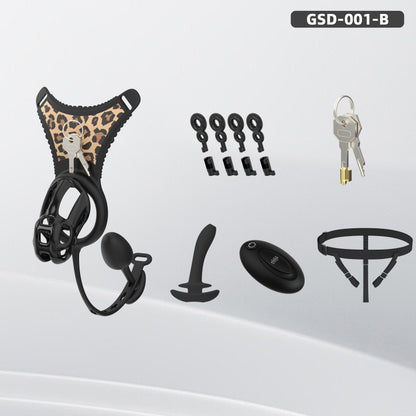 Upgraded Cobra Chastity Cage With Underwear & Plug – Complete Locked Set GSD Series