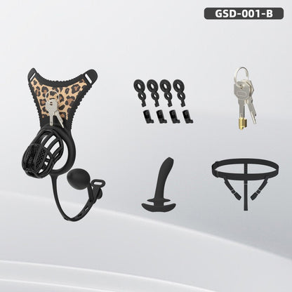 Modular Silicone Chastity Cage System | Remote-Controlled Vibration & Adjustable Fit GSD D4