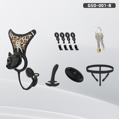 Puppy Head Chastity Cage Set with Underwear & Plug-GSD Series