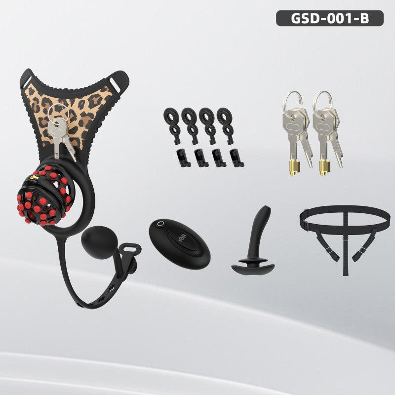 Silicone Soft Nail Modular Chastity Cage System GSD Wearable Chastity Device