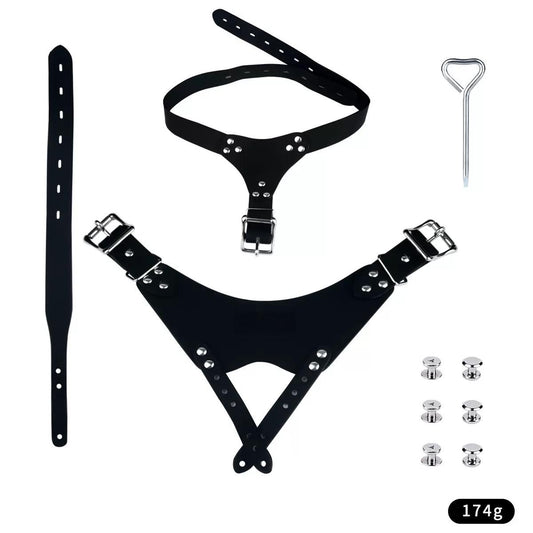 Leather Chastity Support Strap
