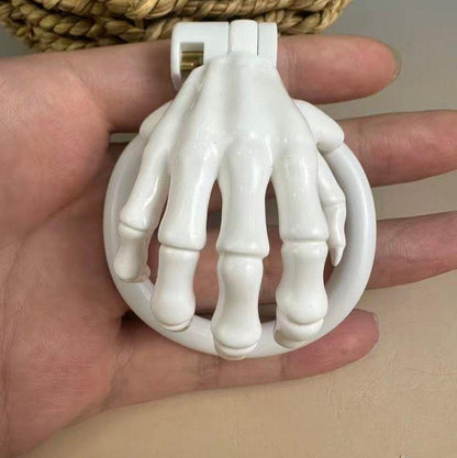 Skeleton Hand Chastity Cage – Lightweight Resin Male Chastity Device