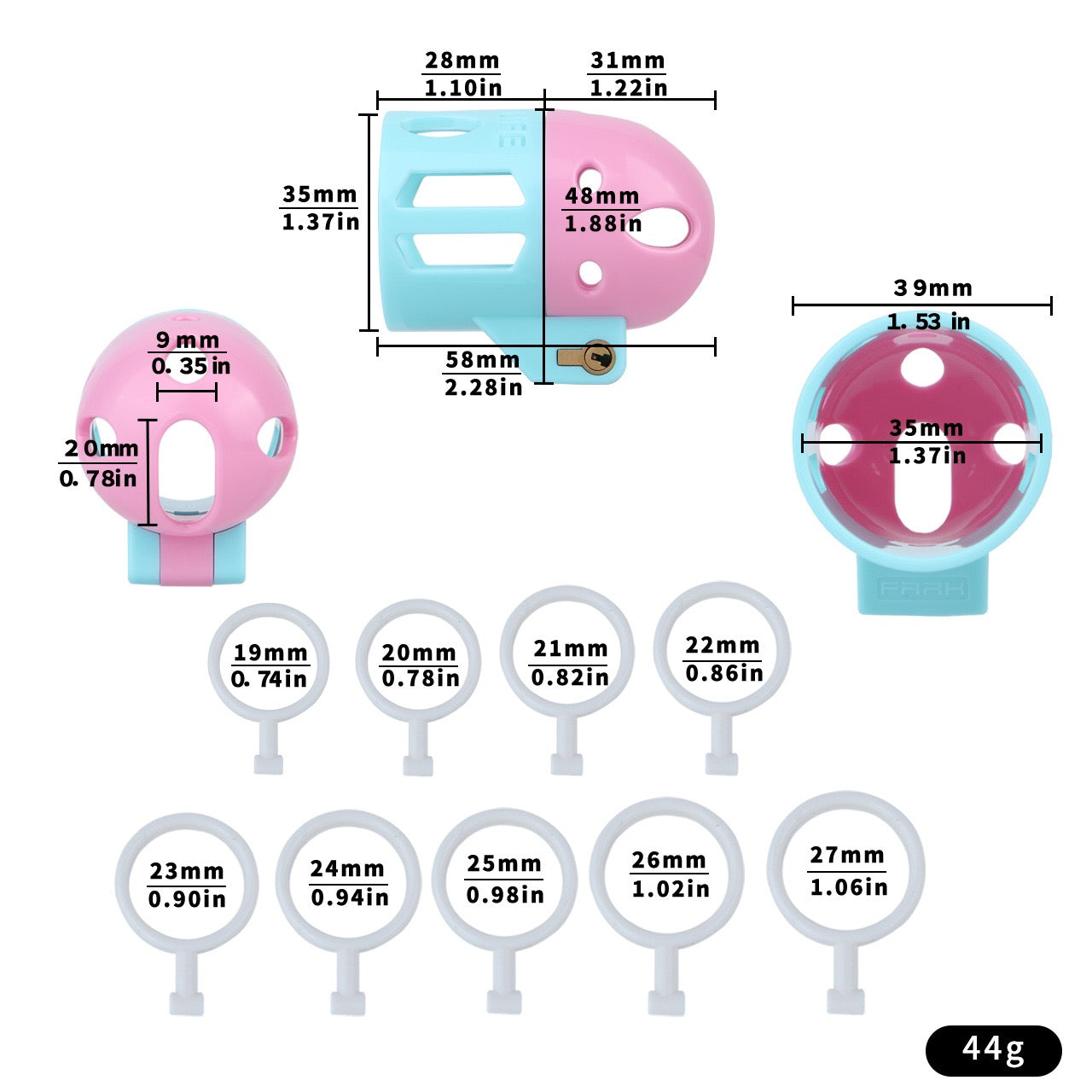 Ringless Male Chastity Cage – Coronal Sulcus Lock Design | Clasp-Free Chastity Cage
