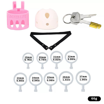 Ringless Male Chastity Cage – Coronal Sulcus Lock Design | Clasp-Free Chastity Cage