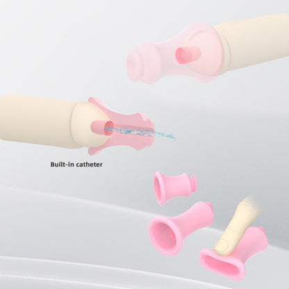Sectional and opening illustrations of a Pink Gen 2 recessed insert with the raised hollow inner tube visible.