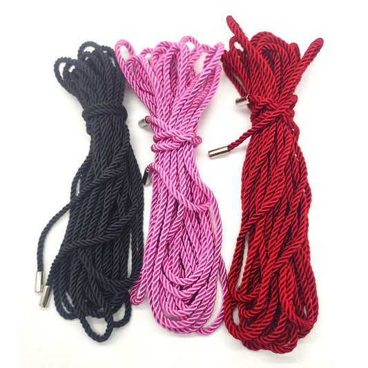 Multi-Color Bondage Rope – Pink, Red & Black –  Accessories