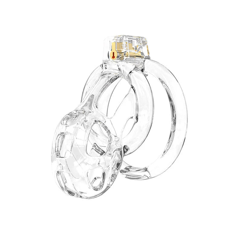 Soft Cobra Chastity Cage Set – Flexible Silicone Cobra Cage with 6 Rings & Lock System