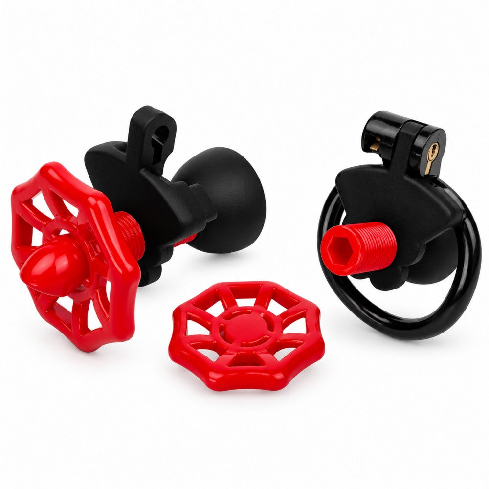 Valve Adjustable Inverted Chastity Cage