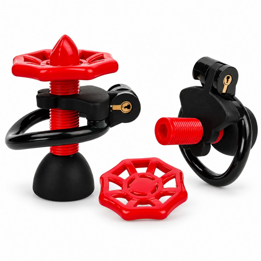 Valve Adjustable Inverted Chastity Cage