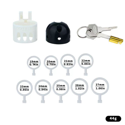 Ringless Male Chastity Cage – Coronal Sulcus Lock Design | Clasp-Free Chastity Cage