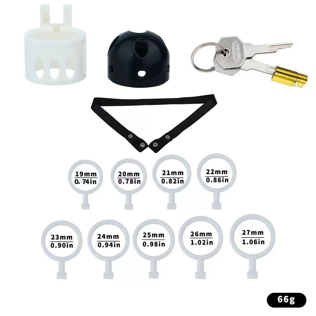 Ringless Male Chastity Cage – Coronal Sulcus Lock Design | Clasp-Free Chastity Cage