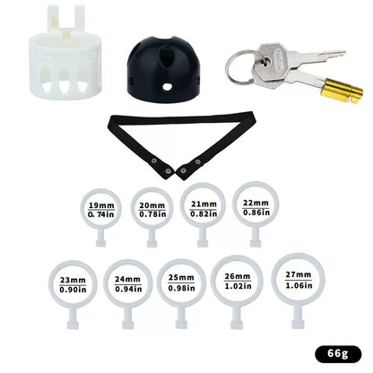 Ringless Male Chastity Cage – Coronal Sulcus Lock Design | Clasp-Free Chastity Cage