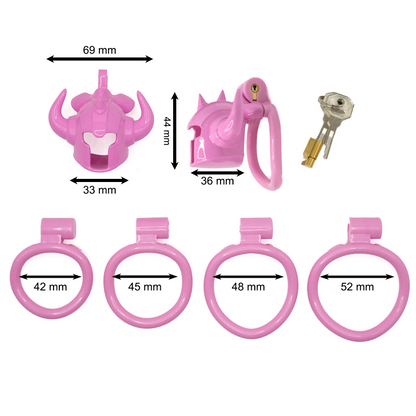 Minotaur Guard Horned Bull Armor Resin Chastity Cage – Taurus-Inspired Lightweight, Durable Male Chastity Device