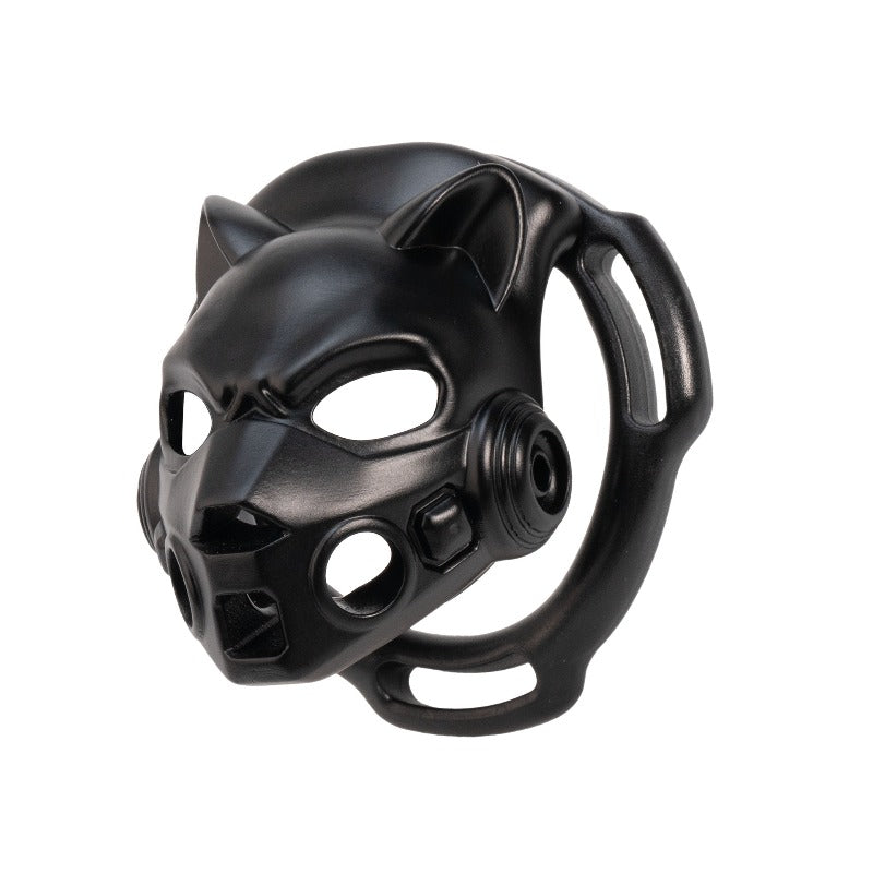 Mecha Leopard Resin Chastity Cage | 4- or 6-Ring Set