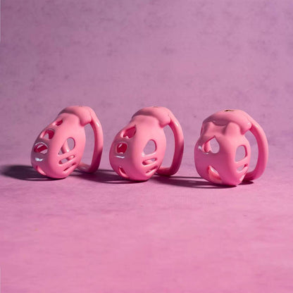 Heart-Detail Ventilated Chastity Cage | Lightweight Resin Control Device