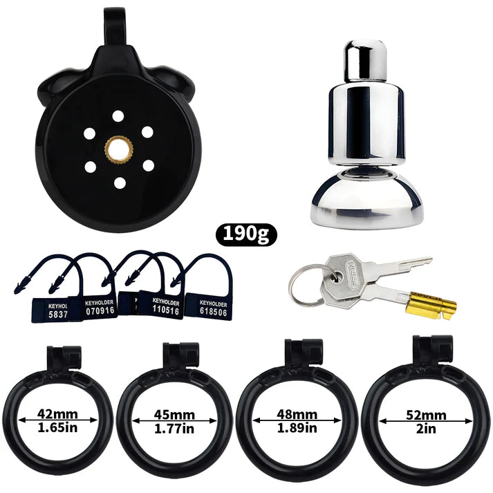 3D Printed Flat Chastity Cage–Inverted Penis Cup