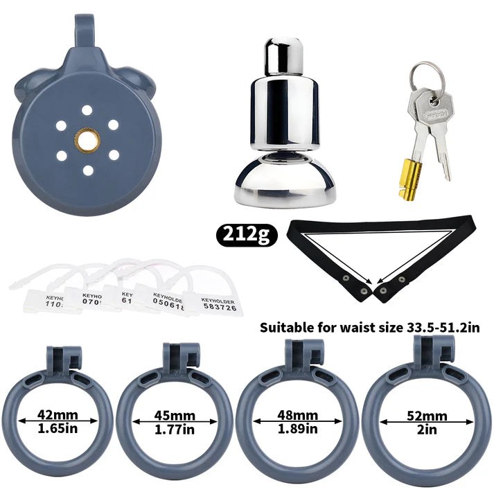 3D Printed Flat Chastity Cage–Inverted Penis Cup