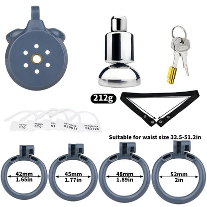 3D Printed Flat Chastity Cage–Inverted Penis Cup