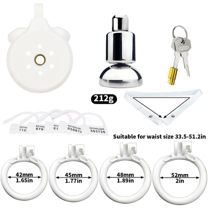 3D Printed Flat Chastity Cage–Inverted Penis Cup