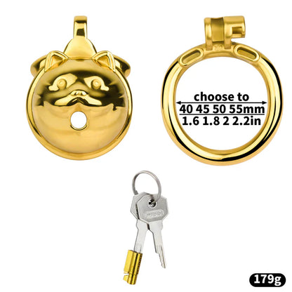Cat Face Mini Chastity Cage – Cute, Compact & Comfortable Resin Design