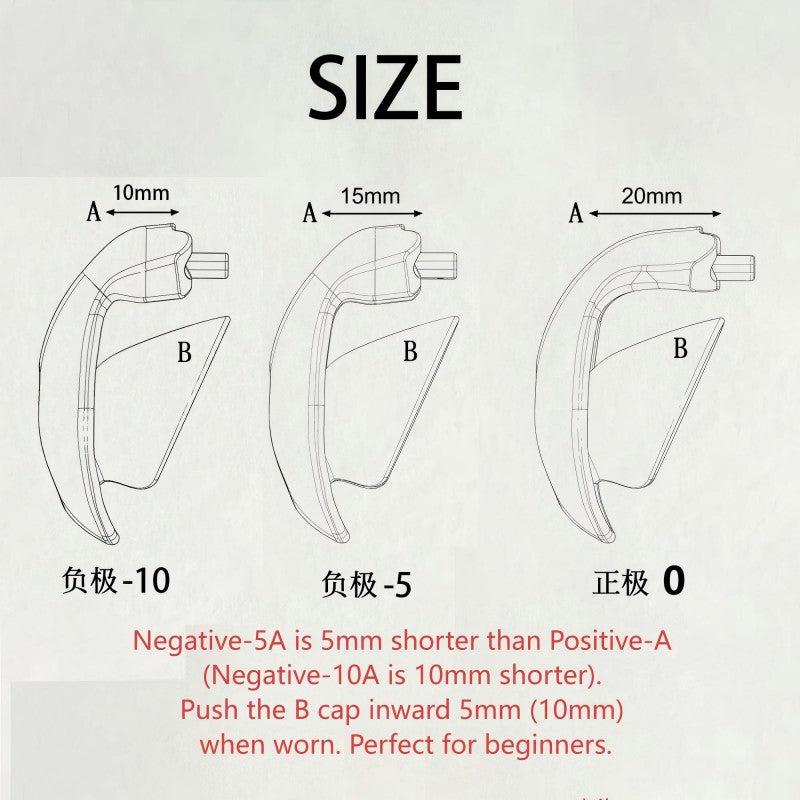 Inverted Chastity Lock – Plastic TSA-Safe, Negative/Positive Sizes