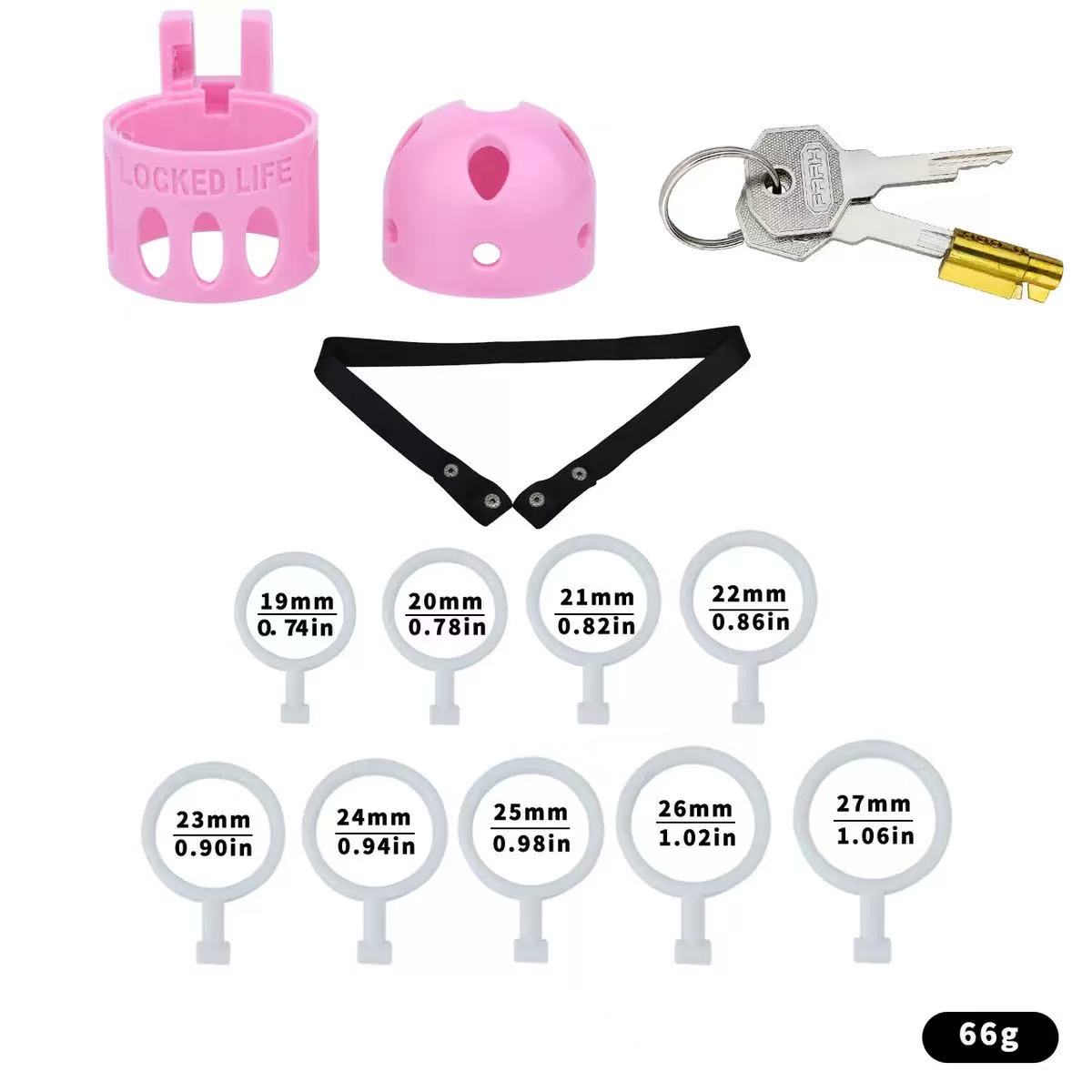 Ringless Male Chastity Cage – Coronal Sulcus Lock Design | Clasp-Free Chastity Cage
