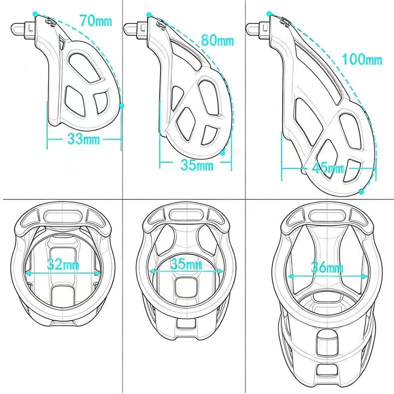 Cobra Chastity Cage – Color Series