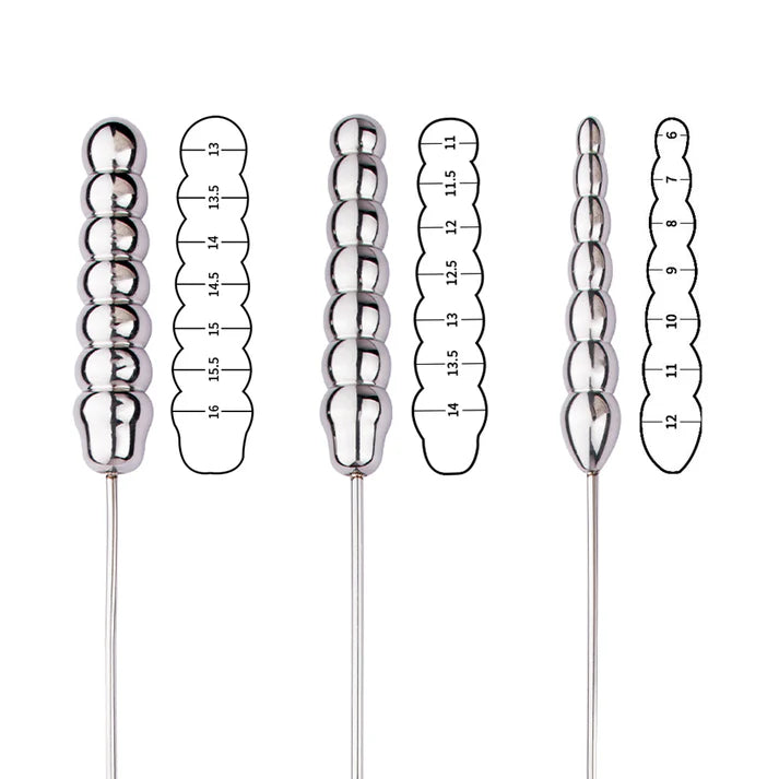 Multiple Layers Ripple Spheres Urethral Sounding Rod