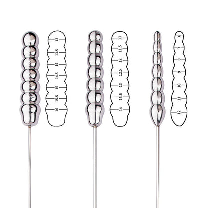 Multiple Layers Ripple Spheres Urethral Sounding Rod