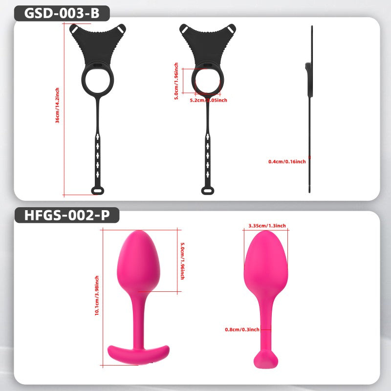 Modular Silicone Chastity Cage System | Remote-Controlled Vibration & Adjustable Fit GSD D4