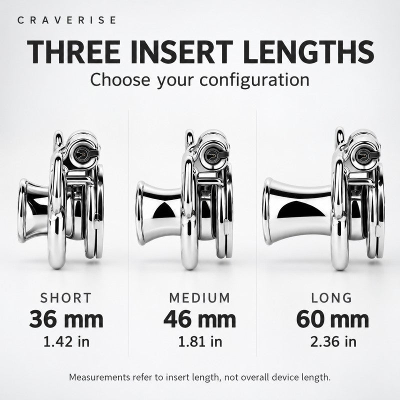 Stainless Steel Inverted Chastity Cage with Removable Insert