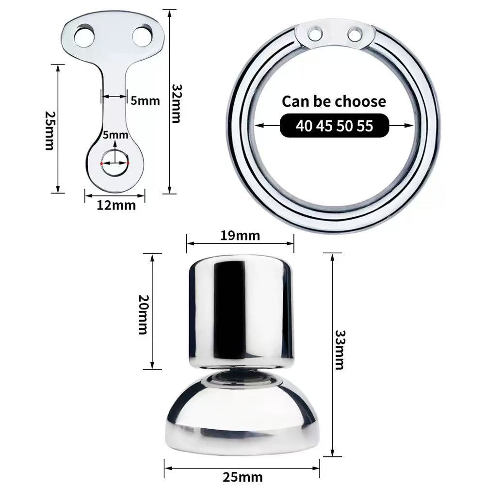 Discreet packaging for Flat Chastity Cage with Metal Inverted, privacy ensured
