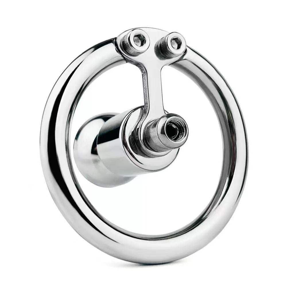 Flat Chastity Cage with Metal Inverted design, durable and comfortable for extended wear