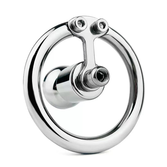 Flat Chastity Cage with Metal Inverted design, durable and comfortable for extended wear