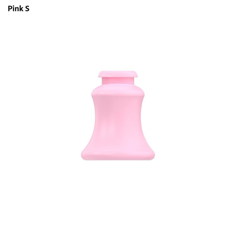 Pink short S inverted guide insert with a flared base.