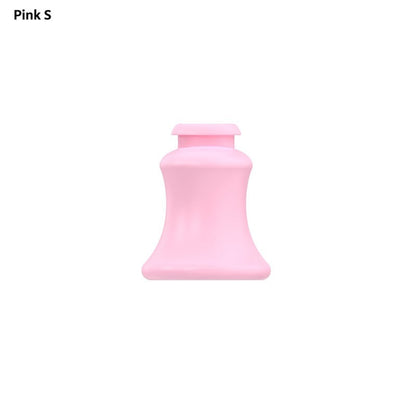 Pink short S inverted guide insert with a flared base.