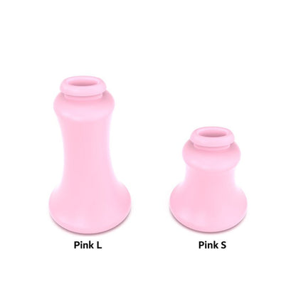 Angled view of the Pink S and L recessed guide inserts.
